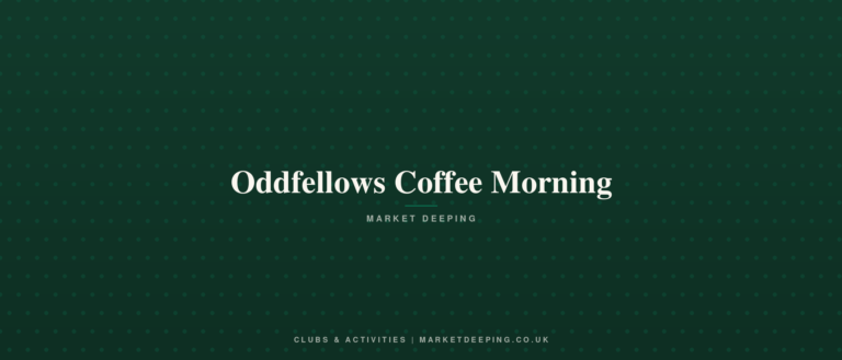 Oddfellows Coffee Morning