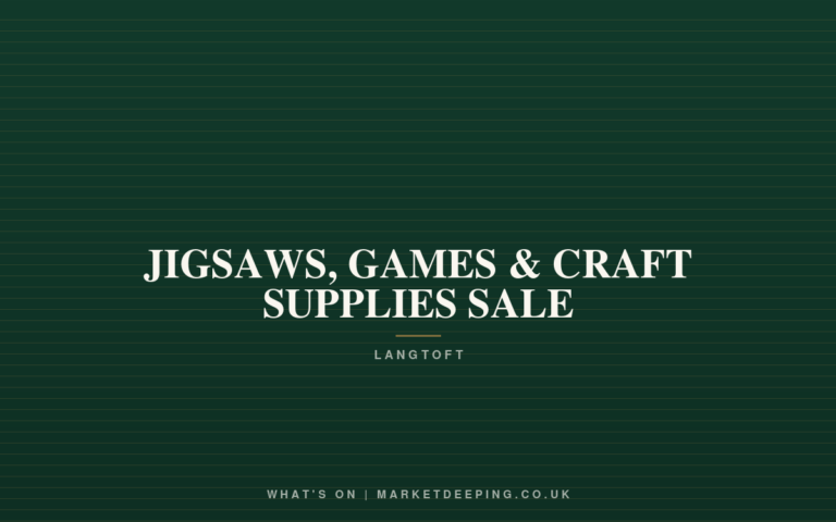 JIGSAWS, GAMES & CRAFT SUPPLIES SALE