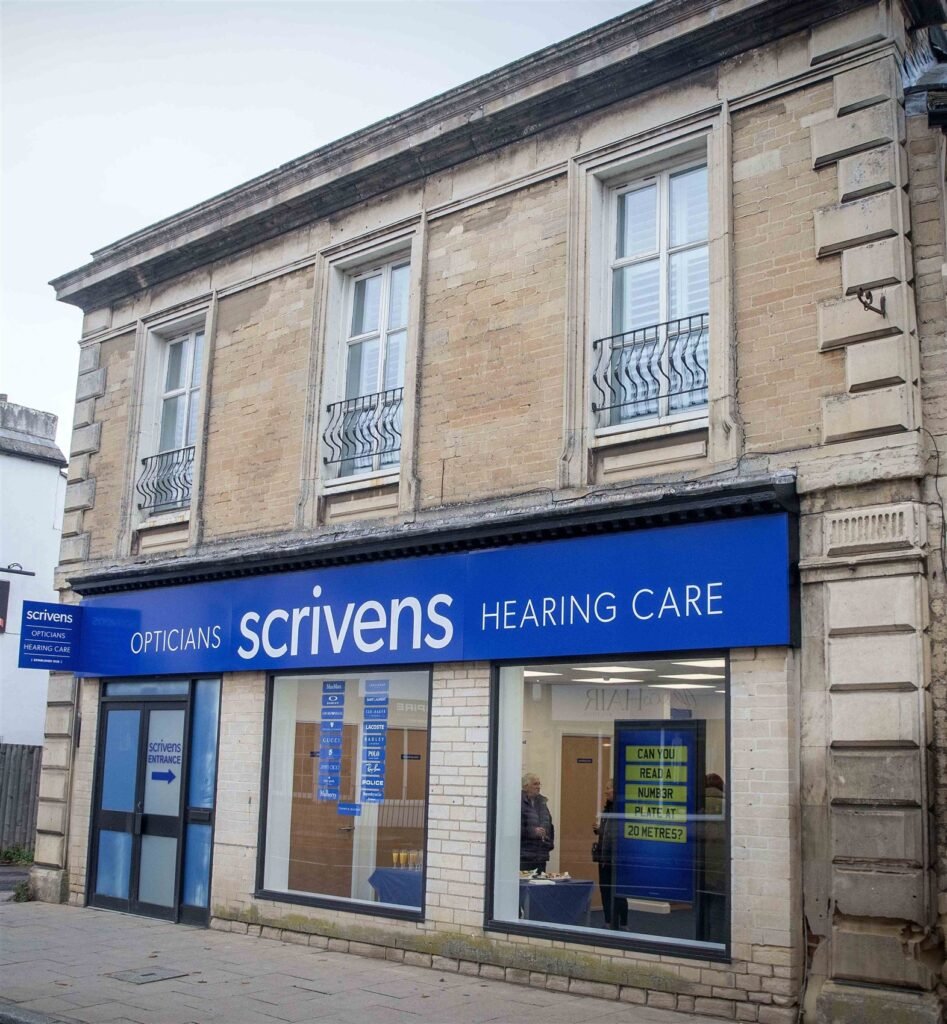 The relocated Scrivens Opticians and Hearing Care branch in Market Place, Market Deeping